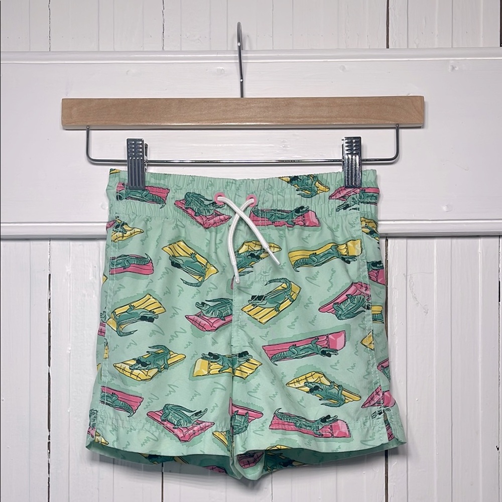 OLD NAVY EUC Elastic Alligator Drawstring Swim Trunks